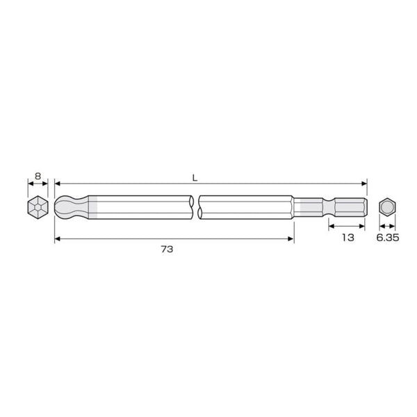 ANEX Ballpoint Hex Bit
