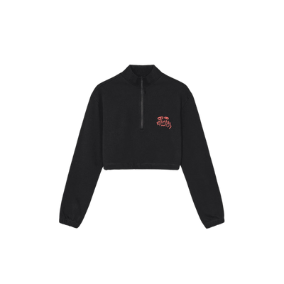 Cropped Halfzip Pullover