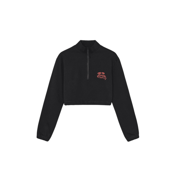 Cropped Halfzip Pullover